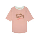 Lässig UV Shirt Kinder Kurzarm - Wellen, rosa