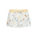 LÄSSIG Badehose Baby (mit Windel) - Surfbrett, weiß