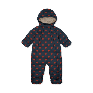 Baby overall with hearts "Mon Amour"