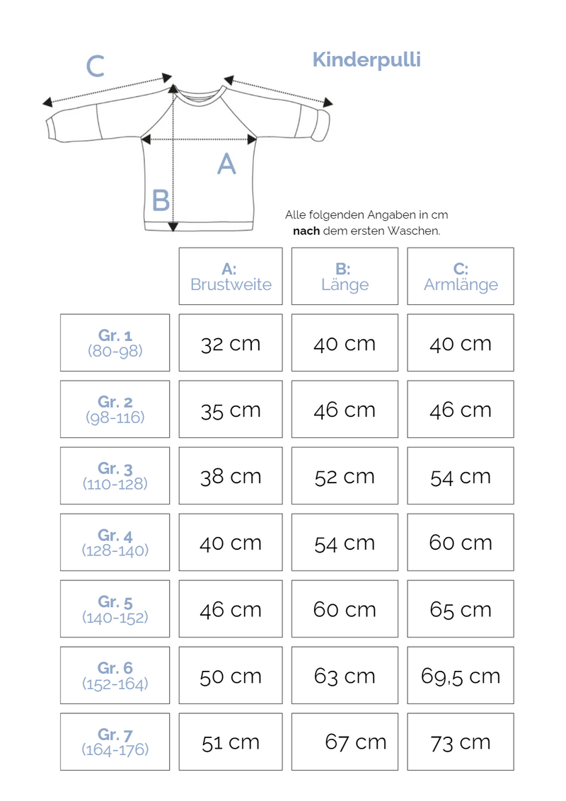 Oktopulli | Mitwachsender Kuschelpullover Kinder | Arin 140-152