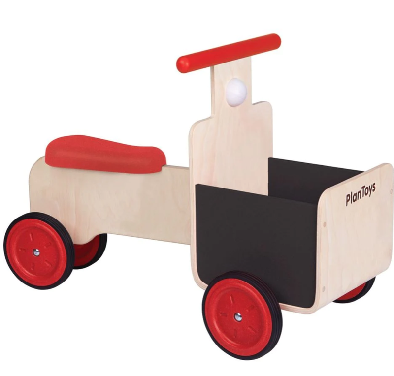 PLANTOYS Rutschauto mit Lieferkorb