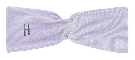 Little Hedonist one-size-fits-all head band, made of organic cotton, in Lavender Corduroy