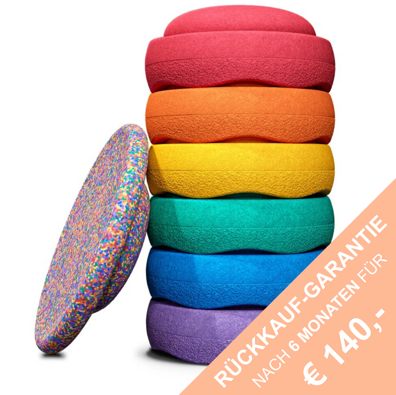 Stapelstein Rainbow Pastel Bundle (6+1)