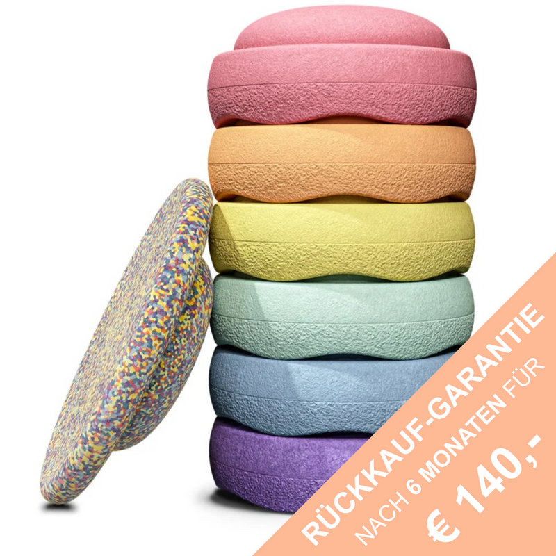 Stapelstein Rainbow Pastel Bundle (6+1)