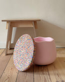 STAPELSTEIN Kinderhocker Set DYNAMIC SMALL Unique Rose Super Confetti