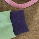 kronjuwel Wollpullover 122 braun grün bunt Upcycling