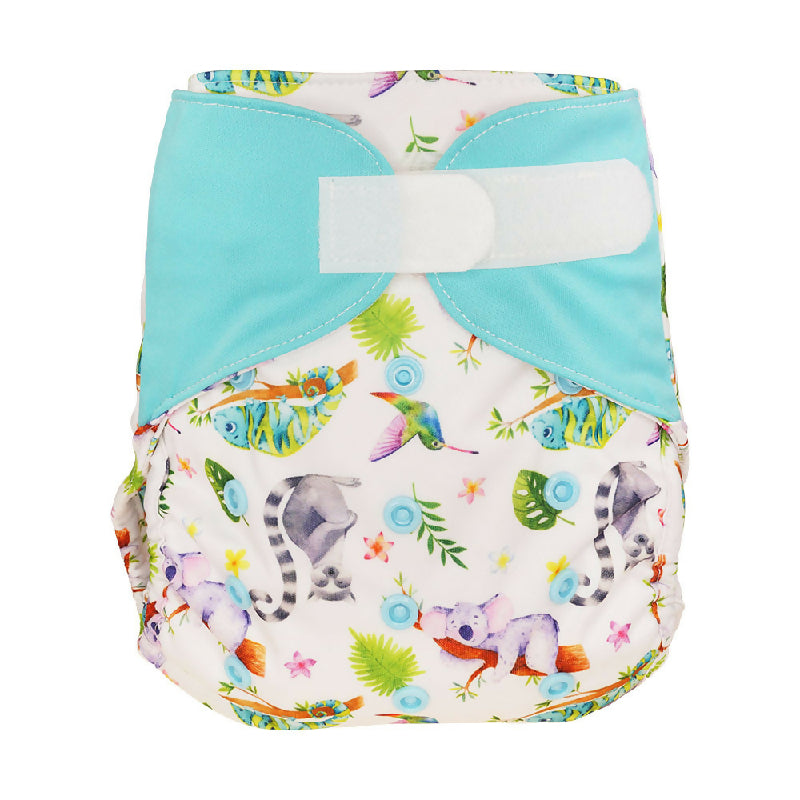 Blümchen OneSize Kletter Stoffwindel Überhose (3,5-16kg)