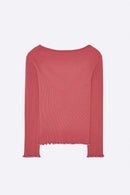 Tammo Longsleeve in Trauben farbenem Rippjersey