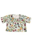 Waschbär T-Shirt Blumen