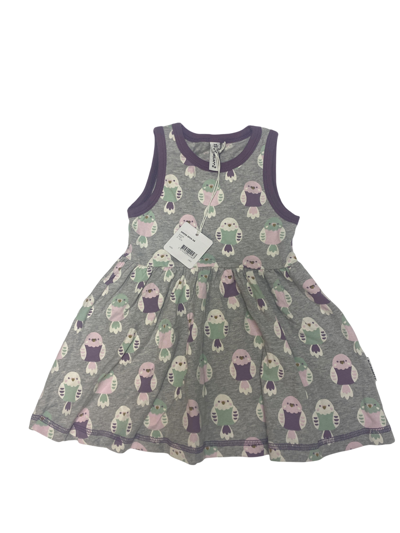 Maxomorra Kleid mit Vögeln 74 | 09m, 80 | 12m