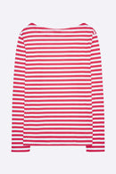 Timmy Longsleeve in hellblau / rot gestreift f