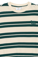 The New | Pullover | Deep Teal Striped
