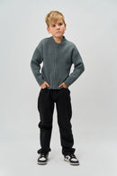 The New | Cardigan | Blue Melange