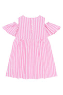 The New | Kleid | Carmine Rose Striped