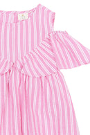 The New | Kleid | Carmine Rose Striped