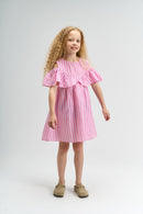 The New | Kleid | Carmine Rose Striped
