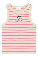 The New | Top | Carmine Rose Striped