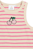 The New | Top | Carmine Rose Striped