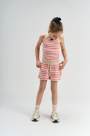The New | Shorts | Carmine Rose Striped