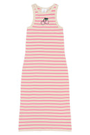 The New | Kleid | Carmine Rose Striped