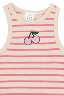 The New | Kleid | Carmine Rose Striped