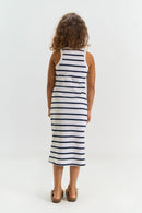 The New | Kleid| Navy Blazer Striped