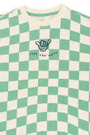 The New | T-Shirt | Creme De Menthe Check