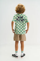 The New | T-Shirt | Creme De Menthe Check