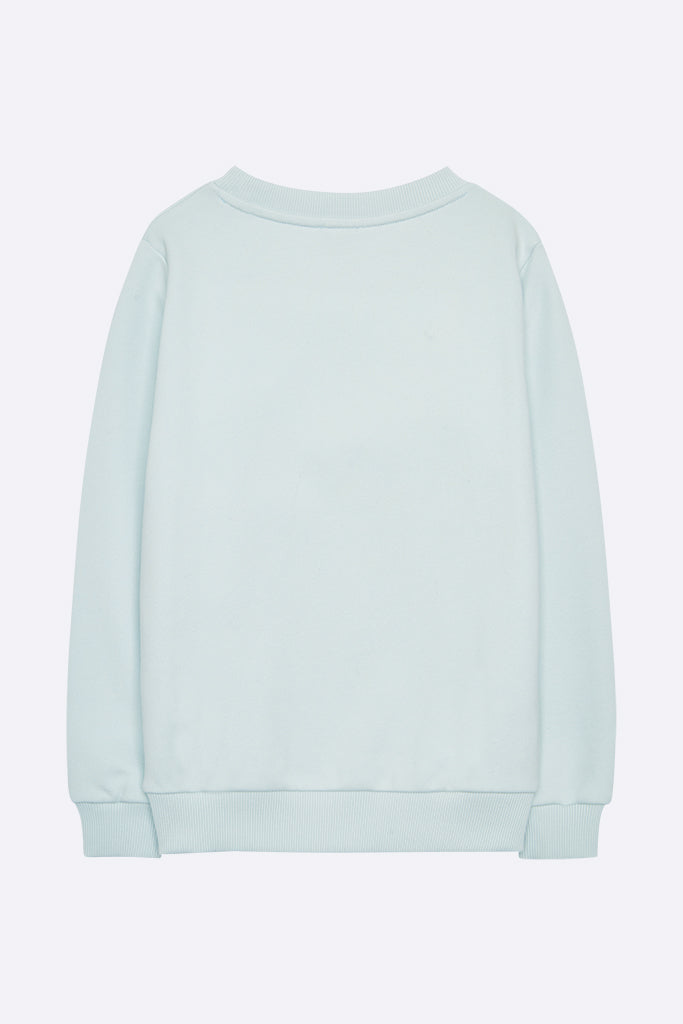 Tommy Sweater in Mint mit Rabbit Print für Kinder