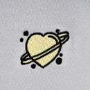 T-Shirt aus Baumwolle mit Herz-Stickerei