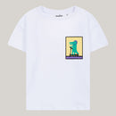 T-Shirt aus Baumwolle mit Print: Krokodil auf Scooter