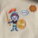 Bügelpatch "Der Ritter vom Obst"