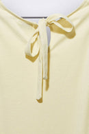 Tilda Kleid in hellgelb und petrol farben für Kinder 98/104 & 110/116