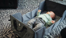 Beistellbett-Reisebett Grey Melange faltbar ab 0 Monaten