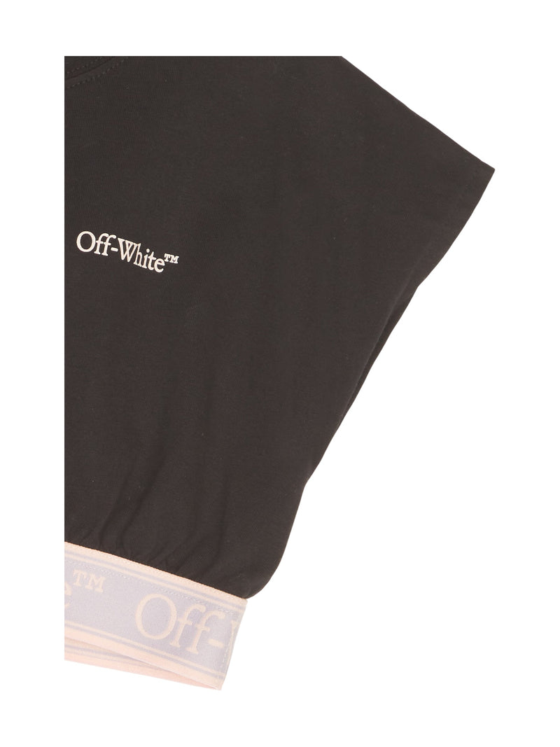 Off-White T-Shirt Top Crop