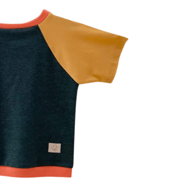 Oktopulli | Mitwachsendes T-Shirt | Avalino Tannengrün 80-98