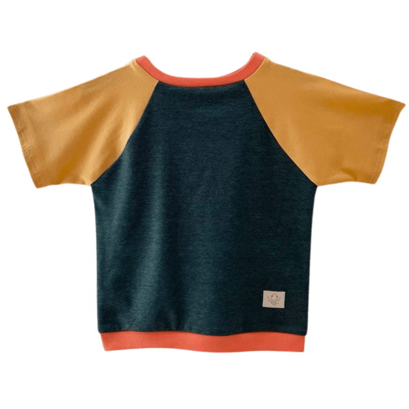 Oktopulli | Mitwachsendes T-Shirt | Avalino Tannengrün 80-98