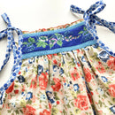 kronjuwel Geblümtes Sommerkleid 110/116 Baumwolle Upcycling