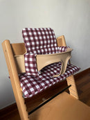 Vichy Highchair Cushion Set - Wipe Clean, Waterproof compatible with Stokke Tripp Trapp highchair