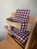 Vichy Highchair Cushion Set - Wipe Clean, Waterproof compatible with Stokke Tripp Trapp highchair