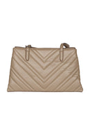 DKNY Madison Handtasche Schultertasche Beige Nappeleder