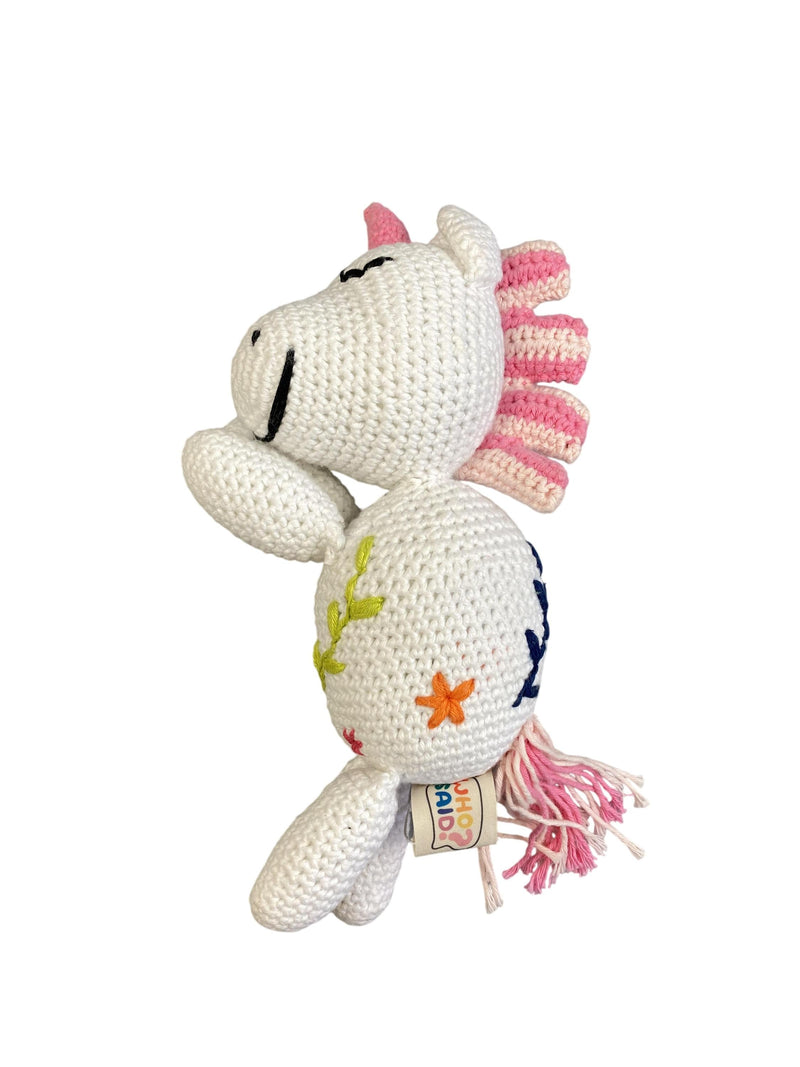 WHO SAID Handgehäkeltes Kuscheltier Einhorn