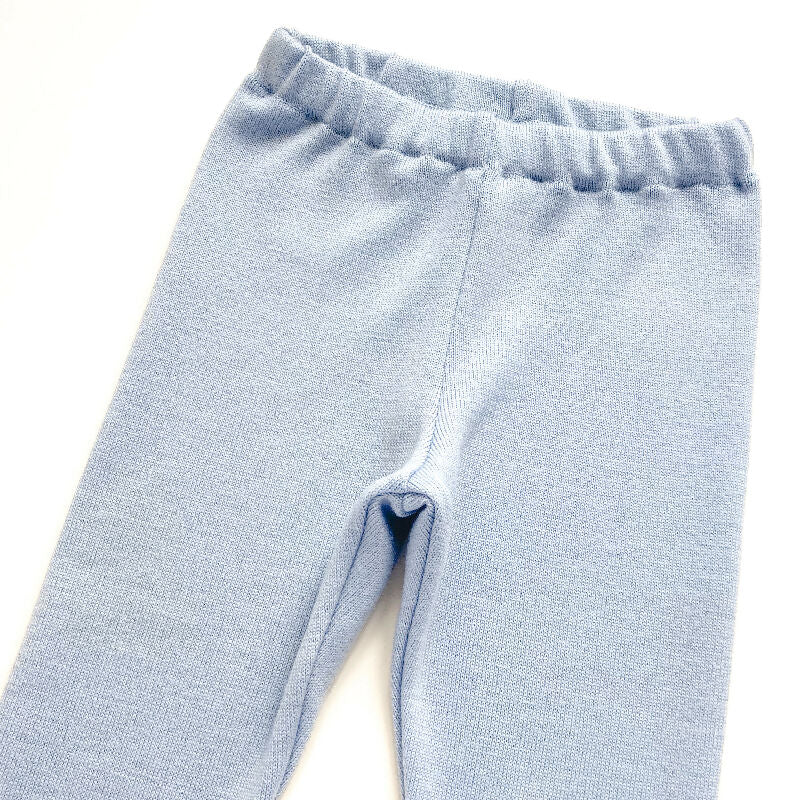 kronjuwel Wollehose / Leggings Größe 98 hellblau Upcycling