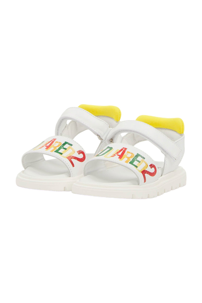 Dsquared2 Sandale mit farbigen Buchstaben Mädchen Schuhe Kinder