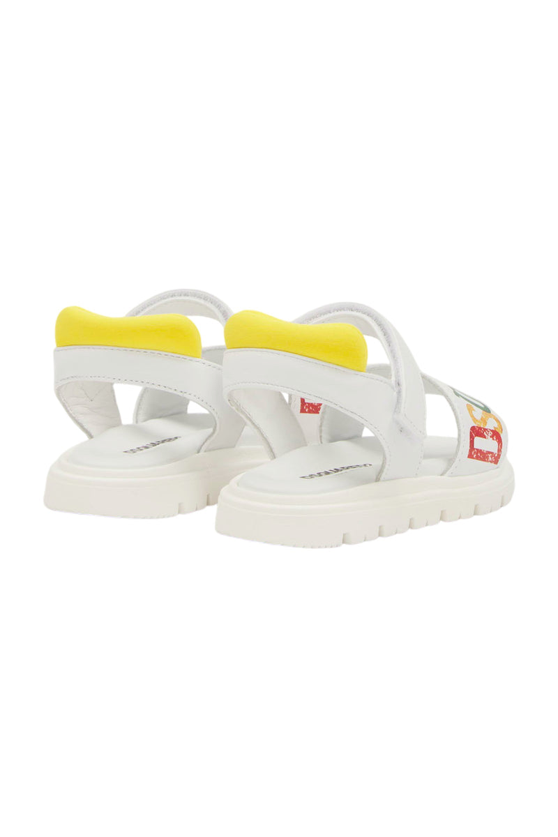 Dsquared2 Sandale mit farbigen Buchstaben Mädchen Schuhe Kinder