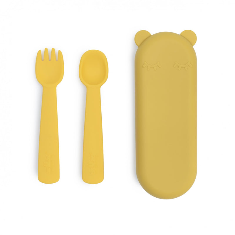 We Might Be Tiny - Besteck-Set "Feedie Fork & Spoon" gelb