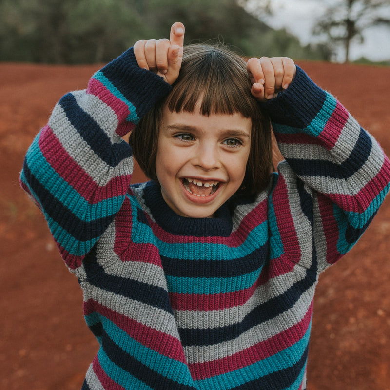 Kids striped knit sweater