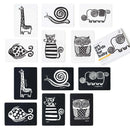 Weegallery Art Cards weegallery Kontrastkarten Baby Original Collection