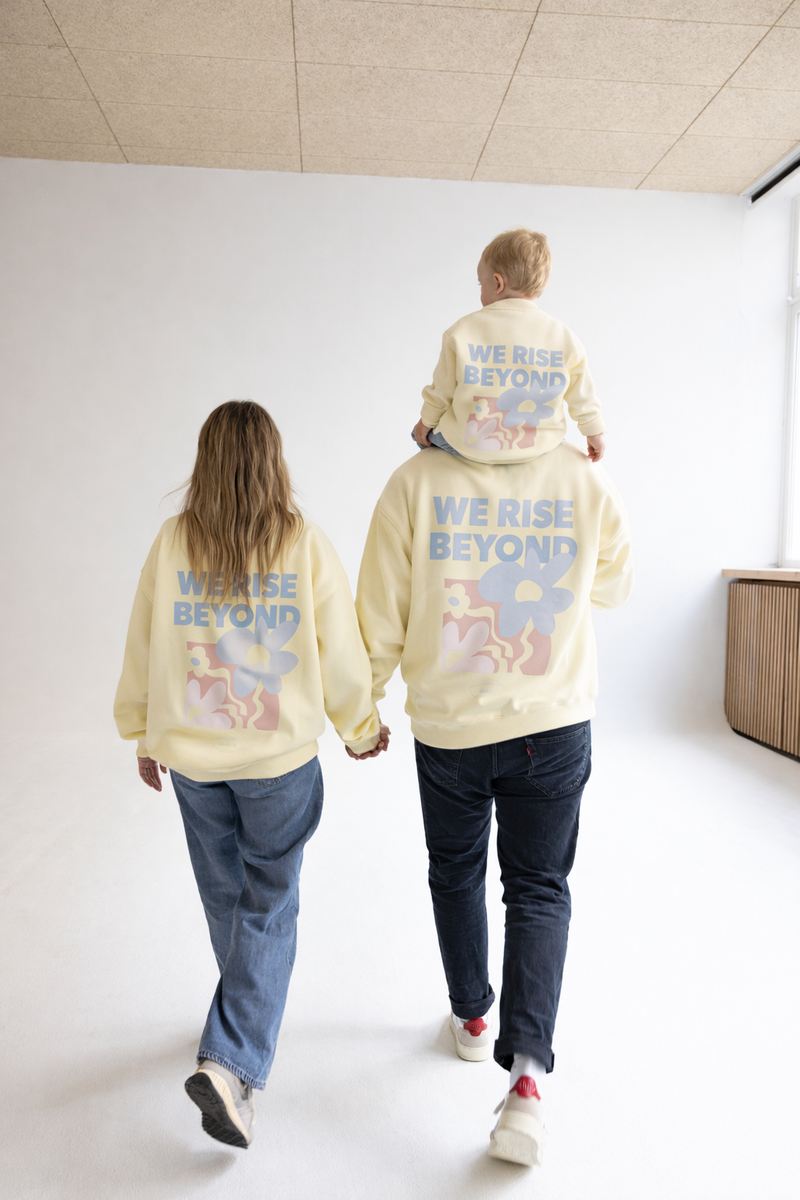 3 Sweater Family Bundle: Nuaa Rise Beyond Sweater Butter Yellow