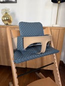 Wasserdichtes Kissen-Set – abwischbar, kompatibel mit dem Stokke Tripp Trapp – Polka Dot